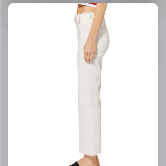 MIAOU Presley White Flare Jeans - Picture 3 of 4